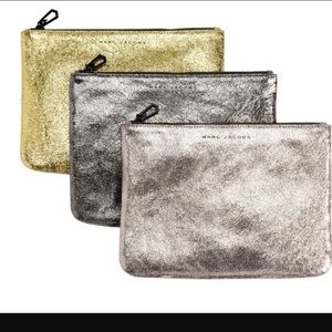 Marc Jacobs Metallic Leather Pouch